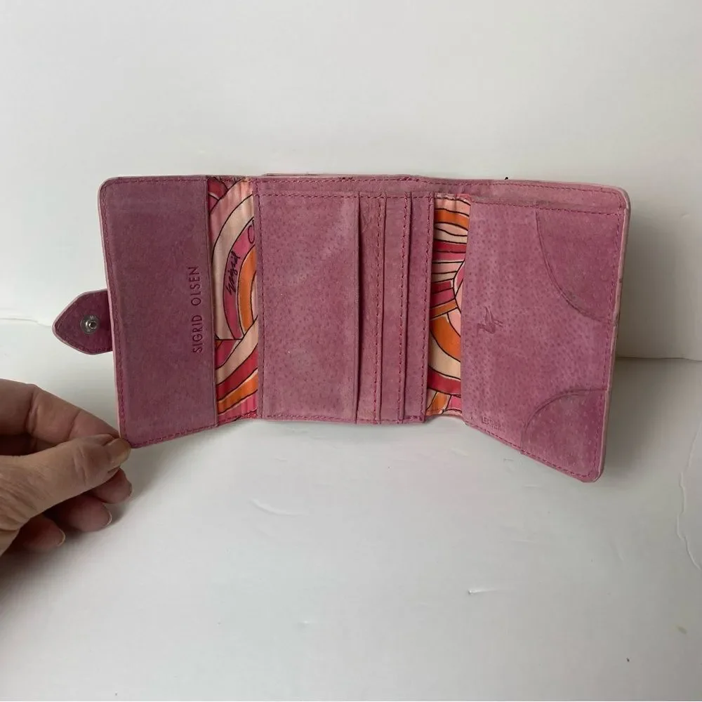 Sigrid Olsen Accessories Brown Leather Trifold Wallet